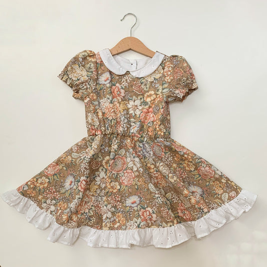 OOAK Puffy Sleeves Twirl Dress 5T
