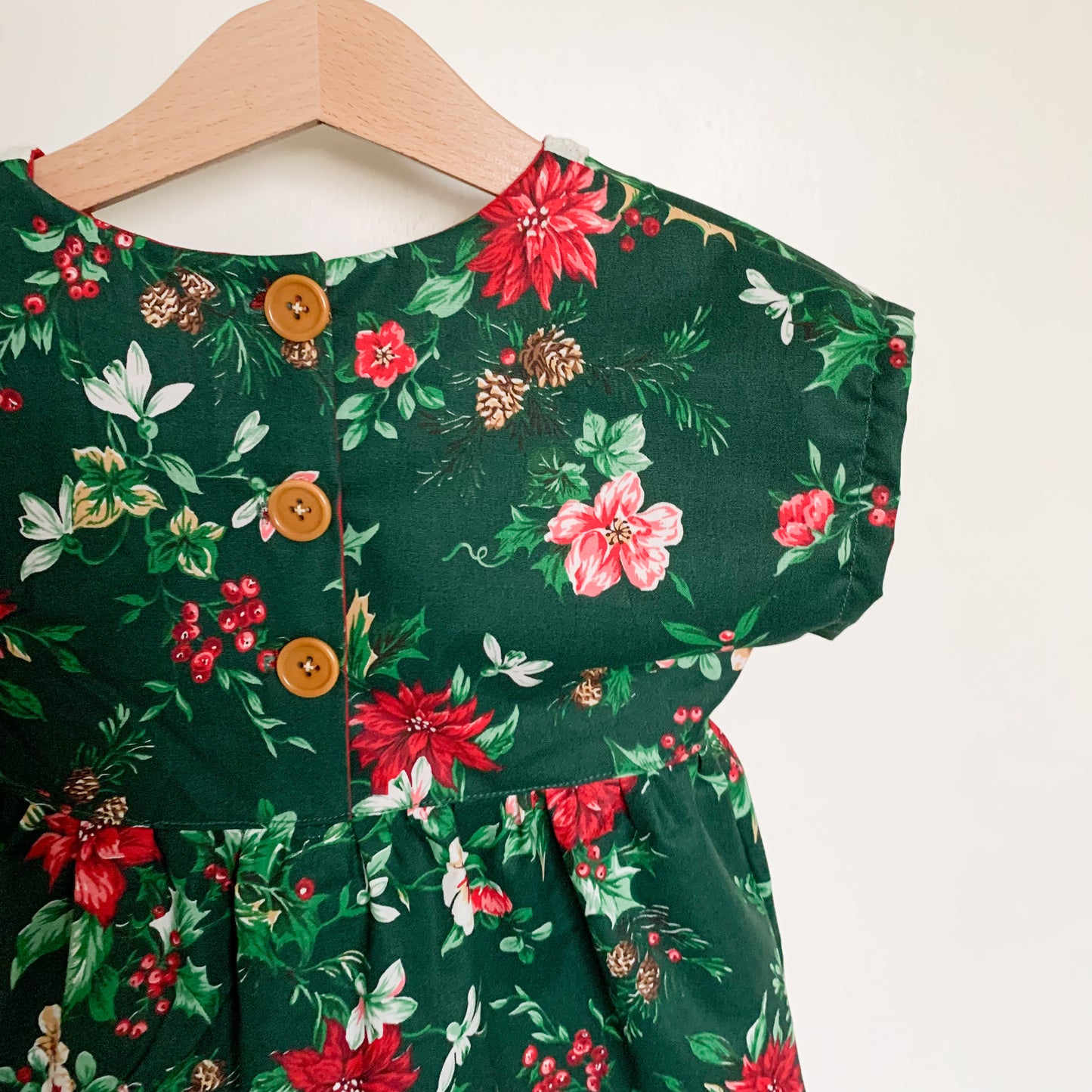 Vintage Christmas Peplum Top 3/4T